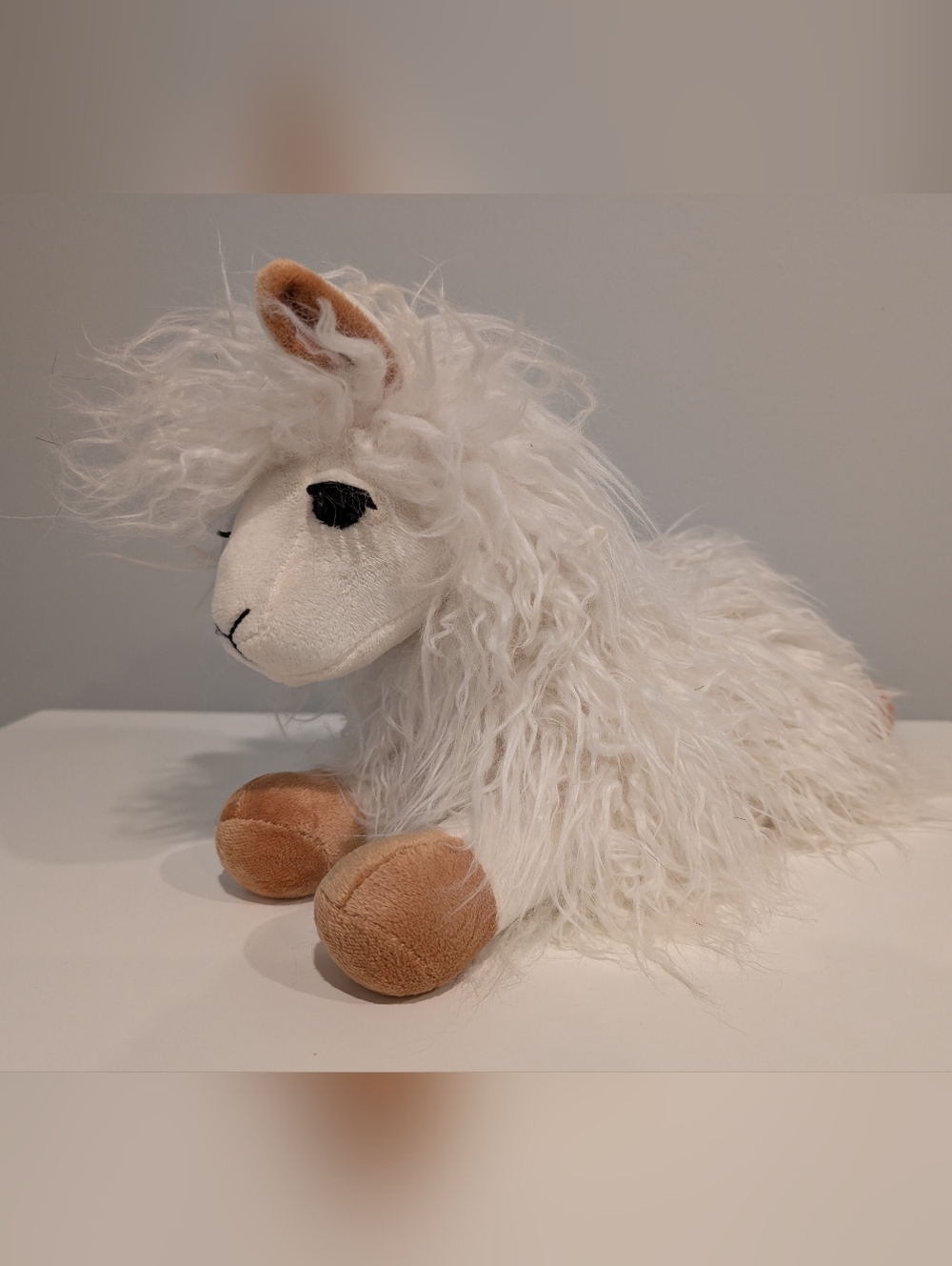 Plush Shaggy Alpaca